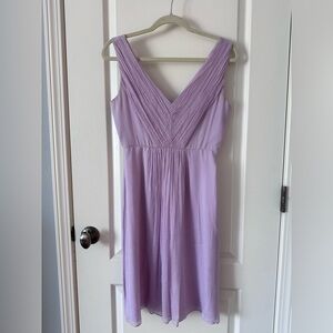 J Crew | silk dress in lilac for weddings | US 2